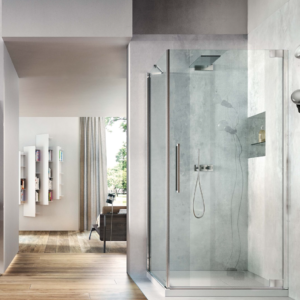 VISMARAVETRO – FLARE 2.0 BOX DOCCIA AD ANGOLO AD ANTA PIVOTTANTE