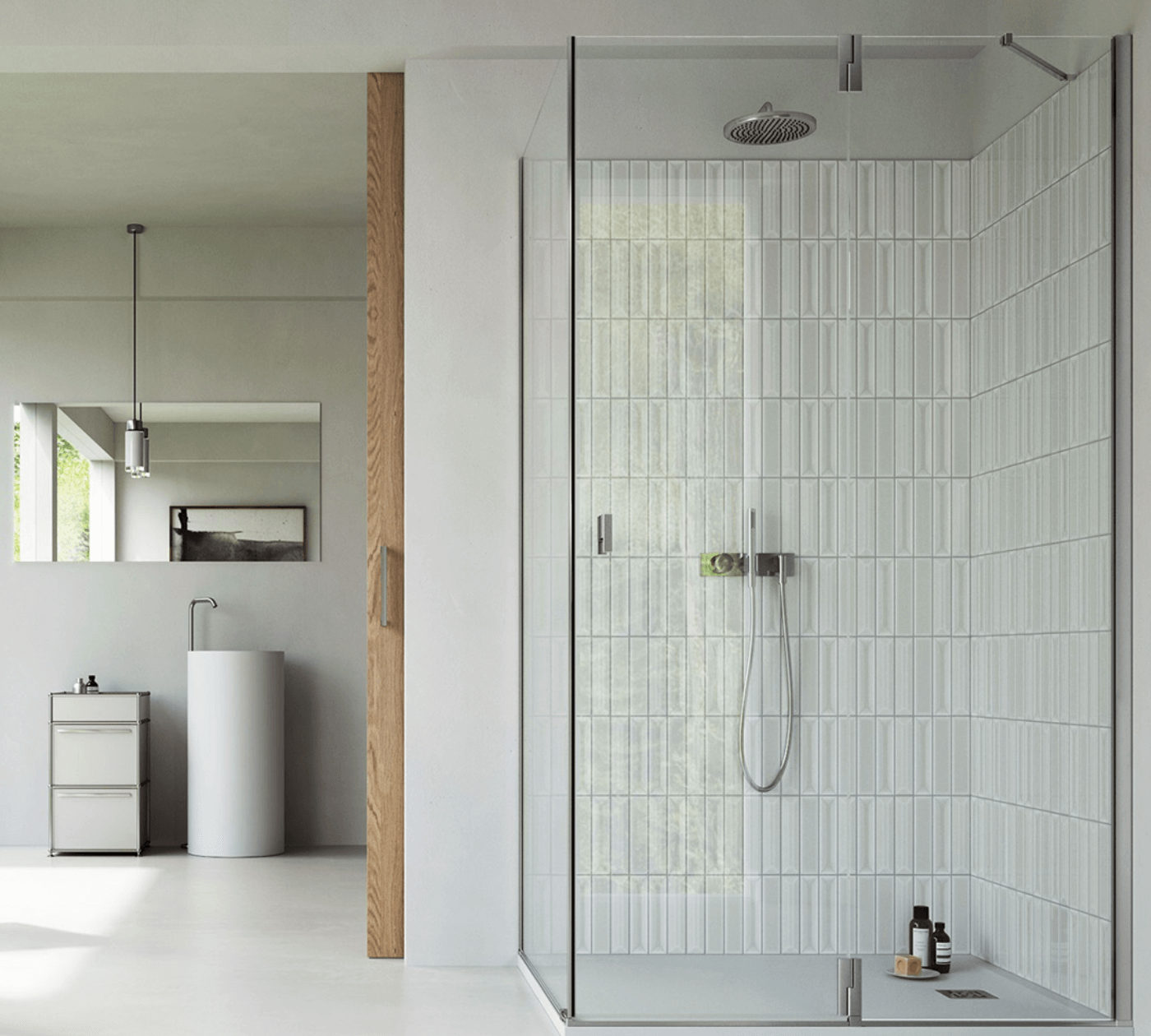 VISMARAVETRO – SUPERSINTESI BOX DOCCIA CON ANTA A BATTENTE