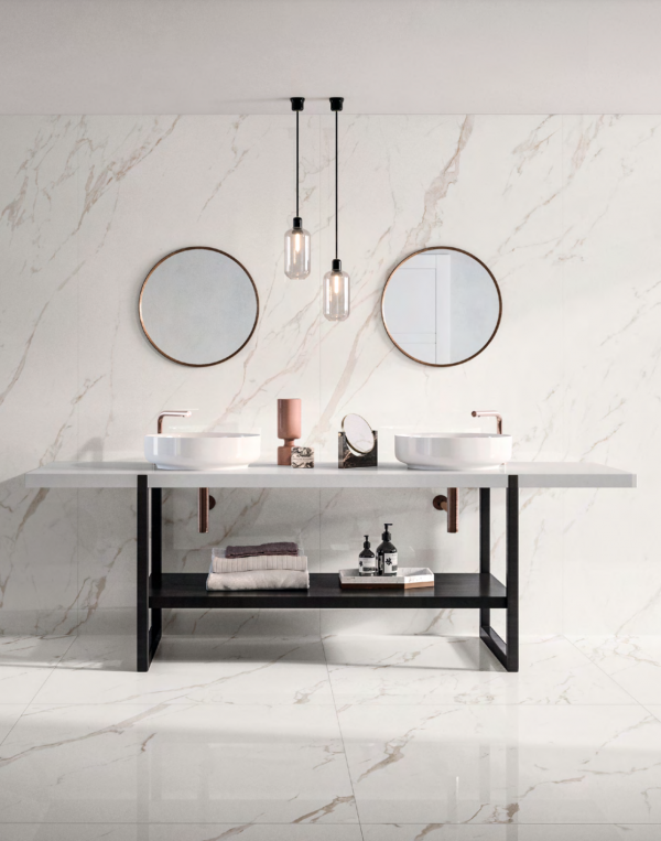 CASALGRANDE PADANA - SERIE MARMOKER 120x120 STATUARIO ORO LUCIDA 6MM (10259)