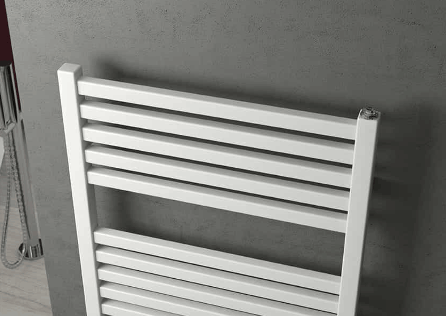 radiatore irsap quadre bianco vista dall'alto