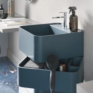 mobile moderno rcr twist con base di appoggio per miscelatore coloretotale